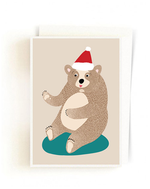 Christmas Forest Cards / Santa Bear
