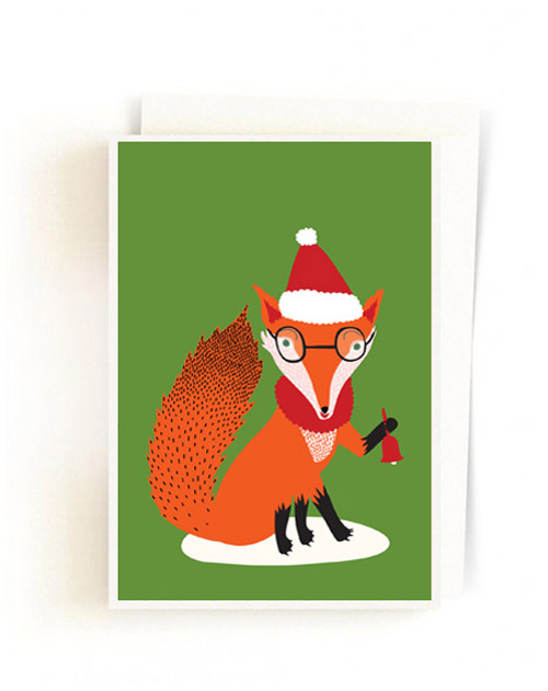 Christmas Forest Cards / Santa Fox