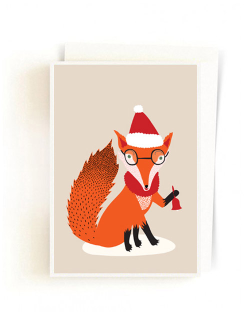 Christmas Forest Cards / Santa Fox Light